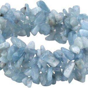 NEW - Aquamarine Gemstone Beaded Stretch Bracelet